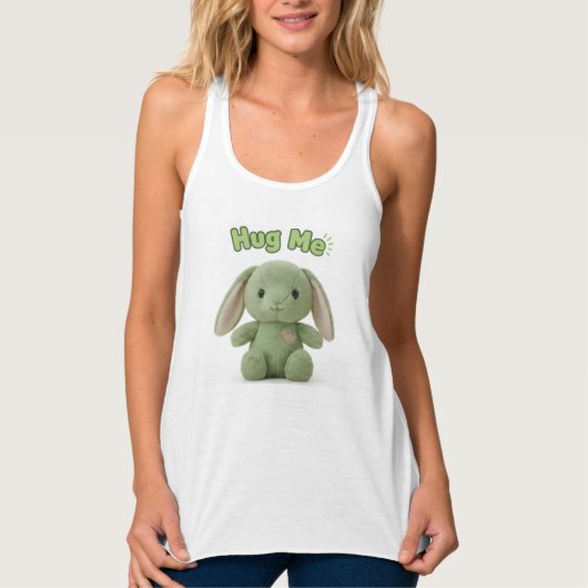Küss mich Häschen Tank Top (Vorderseite)