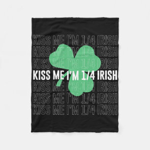 Küss mich, ich bin 14, irischer St. Patricks Tag, Fleecedecke