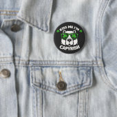Küss mich, ich bin capyrisch am St. Patrick's Day  Button (Beispiel)