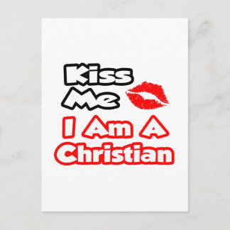 Küss mich ... Ich bin Christlich Postkarte