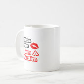 Küss mich ...ich bin ein Muslim Kaffeetasse (Vorderseite Links)