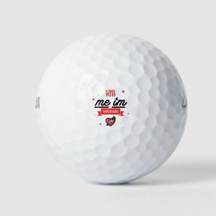 Küss mich, ich bin geimpft golfball
