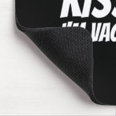 Küss mich, ich bin geimpft, lustiges Valentinstag Mousepad (Ecke)