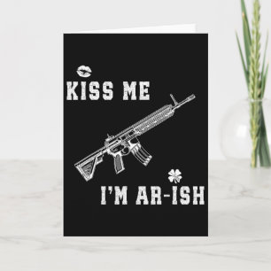 Küss mich, ich bin Ir-ish St. Patricks Day Irische Karte
