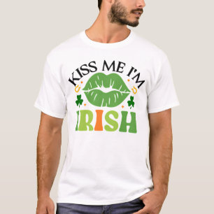 Küss mich, ich bin Ire, Patricks Tag T-Shirt