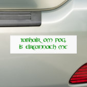 Küss mich, ich bin Irin! Autoaufkleber (Auf Auto)