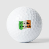 Kuss mich, ich bin Irin: Funny Custom Golf Balls Golfball (Vorderseite)