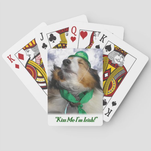 Küss mich, ich bin Irin! Karten spielen Spielkarten (Rückseite)