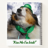 Küss mich, ich bin Irin! Notizbuch (Rückseite)