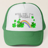 Küss mich, ich bin Irin, St. Patrick's Day Truckerkappe (Vorderseite)