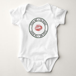 Küss mich, ich bin irisch Baby-Shirt Baby Strampler