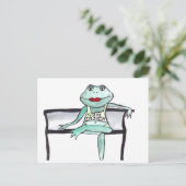"Küss mich, ich bin irisch" Frosch Postkarte (Stehend Vorderseite)
