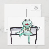 "Küss mich, ich bin irisch" Frosch Postkarte (Vorne/Hinten)
