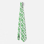Küss mich, ich bin irisch Shamrock St. Patrick’s D Krawatte (Rückseite)