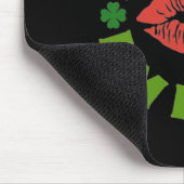 Küss mich, ich bin irisch St. Patricks Day Feier S Mousepad (Ecke)