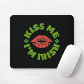Küss mich, ich bin irisch St. Patricks Day Feier S Mousepad (Mit Mouse)