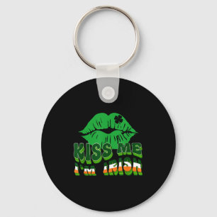 Küss mich, ich bin irisch St. Patricks Day Lippen Schlüsselanhänger