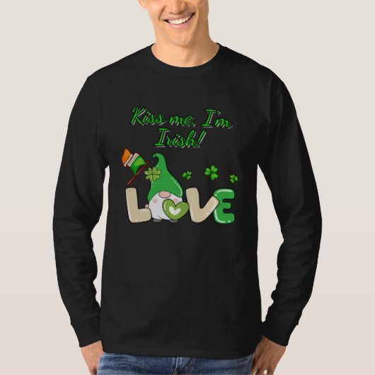 Küss mich, ich bin irisch T-Shirt (Vorderseite)