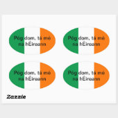 Küss mich, ich bin irischer Aufkleber (Blatt)