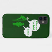 Kuss mich, ich bin, irisches Toilettenschild Case-Mate iPhone Hülle (Rückseite (Horizontal))
