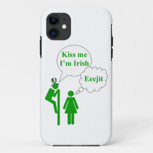 Kuss mich, ich bin, irisches Toilettenschild iPhone 11 Hülle