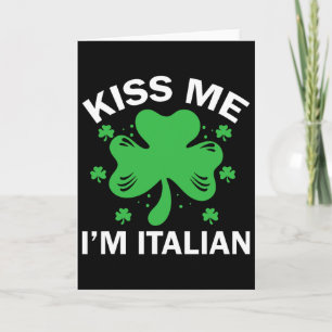 Küss mich, ich bin Italiener Lustige italienische Karte