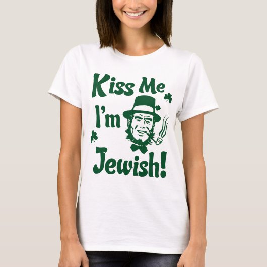 Küss mich, ich bin jüdisch T-Shirt (Vorderseite)