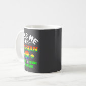 Küss mich, ich bin lesbisch, oder Irin, oder betru Kaffeetasse (Vorderseite Links)