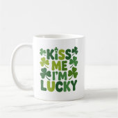 Küss mich, ich bin Lucky Festive St. Patrick’s Day Kaffeetasse (Links)