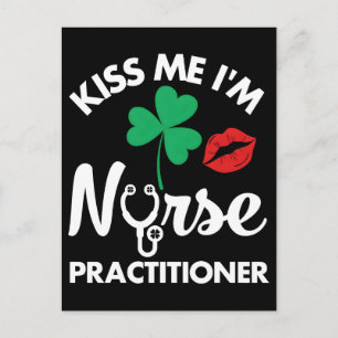 Küss mich, ich bin Nurse Practitioner T-Shirt Tass Feiertagspostkarte