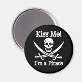Küss mich! Ich bin Pirate Magnet (Vorderseite/Rückseite)