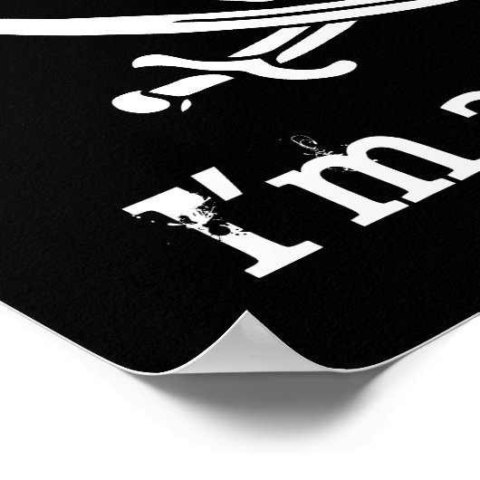 Küss mich! Ich bin Pirate Poster (Ecke)