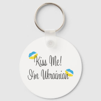 Küss mich! Ich bin Ukrainerin Schlüsselanhänger