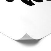 Küss mich immer gut nachts art drucken Poster (Ecke)