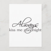 Küss mich immer gut postkarte (Vorderseite)