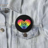 Küss mich. Liebe ist fair. Button (Beispiel)