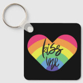Küss mich. Liebe ist fair. Schlüsselanhänger (Vorderseite)
