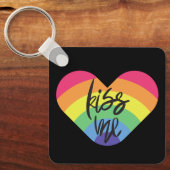 Küss mich. Liebe ist fair. Schlüsselanhänger (Vorderseite)