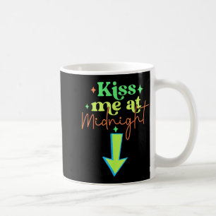 Küss mich lustige passende Paare Mitternacht  Kaffeetasse