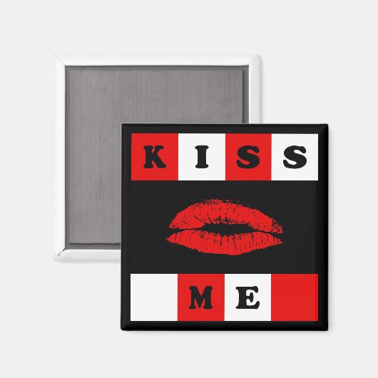 Küss mich! magnet (Vorderseite/Rückseite)