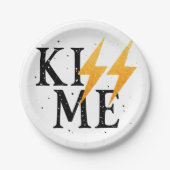 Kuss mich pappteller (Vorderseite)