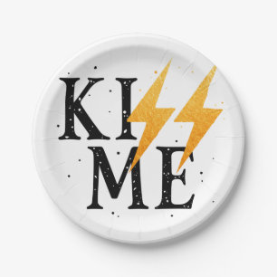 Kuss mich pappteller