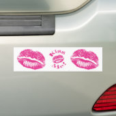 Küss mich! Rosa Lippen Autoaufkleber (Auf Auto)