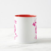 Küss mich! Rosa Lippen Tasse (Zentrum)