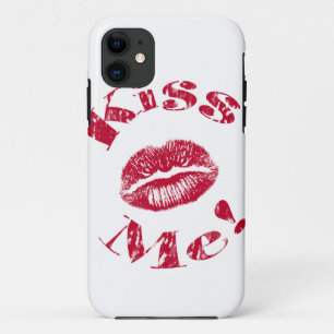 Küss mich! Rote Lippen Case-Mate iPhone Hülle