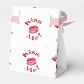 Küss mich! Rote Lippen Geschenkschachtel (Rückseite)