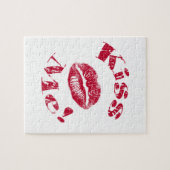 Küss mich! Rote Lippen Puzzle (Horizontal)