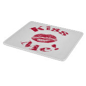 Küss mich! Rote Lippen Schneidebrett (Ecke)