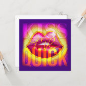 Küss mich schnell! karte (Vorderseite/Rückseite Beispiel)