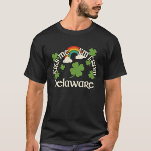 Küss mich Shamrock State St Patrick's Day Delawar T-Shirt